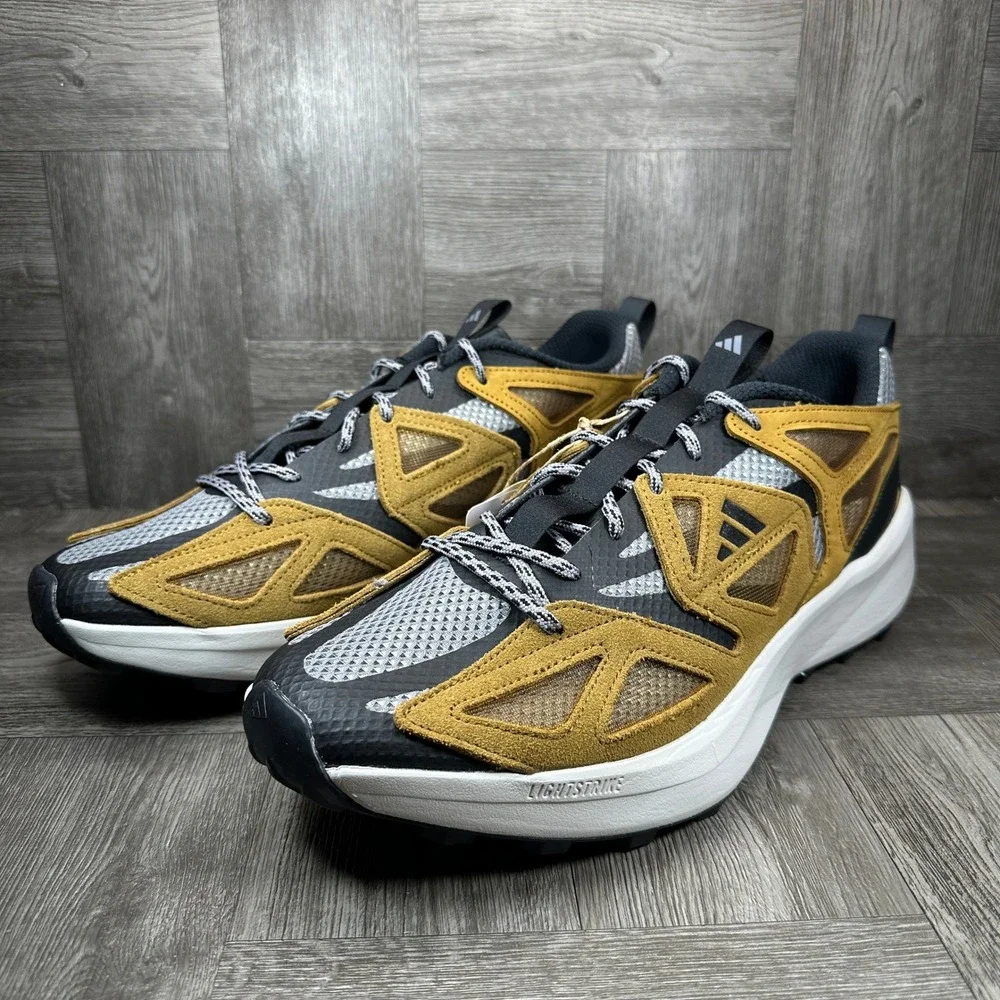 Adidas Kantai Trail Mens Size 13 Mustard Yellow Black Hiking NEW JQ8229
